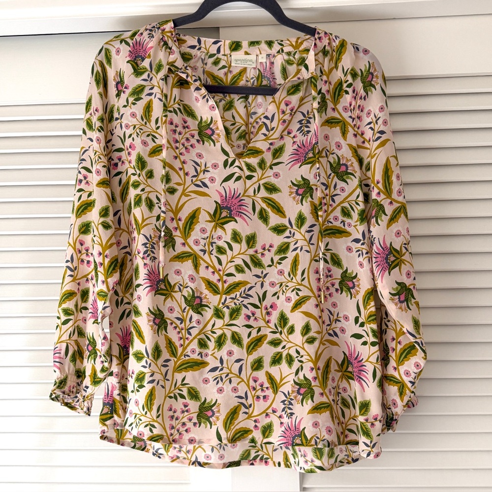 Spartina 449 100% Silk Blouse. Women’s Small